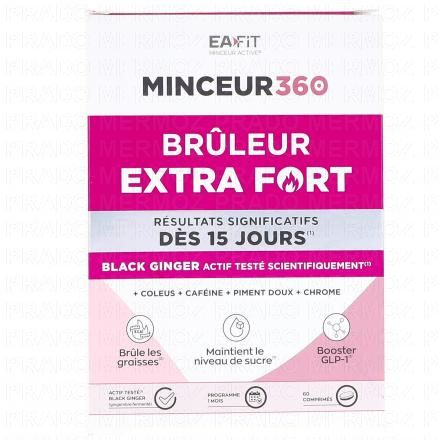 EAFIT Minceur 360 Br&ucirc;leur Extra Fort 60 comprim&eacute;s