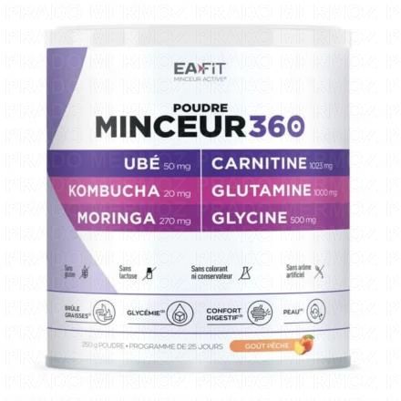 EAFIT Poudre minceur 360 Ube Kombuche gout pêche 275g