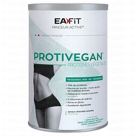 EAFIT Protivegan prot&eacute;ines v&eacute;g&eacute;tales chocolat noisette 450g