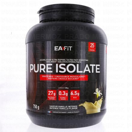 EAFIT Pure isolate vanille un pot de 750 grammes