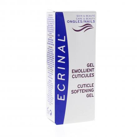 ECRINAL Ongles - Gel &eacute;mollient cuticules tube 10ml + b&acirc;tonnet repousse cuticules