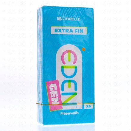 EDEN Préservatifs extra fin (boite de 6)