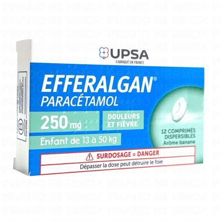 EFFERALGANmed 250mg 12 comprimés dispersibles