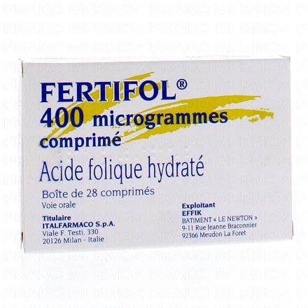 EFFIK Fertifol 400 microgrammes comprimés (3764382)