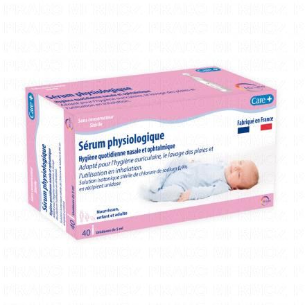 EG Labo Care+ - Sérum physiologique 5ml x40 unidoses