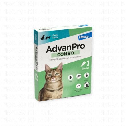 ELANCO AdvanPro Combo chat et furet x3 pipettes