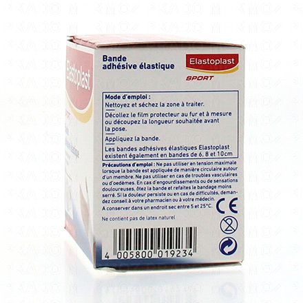 ELASTOPLAST Sport - Bande adhésive élastique (2.5 m x 3 cm)