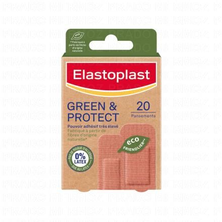ELASTOPLAST Green & Protect - 20 pansements naturels