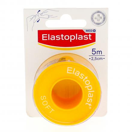 ELASTOPLAST Premiers Secours - Soft adhésif 5m x 2.5cm