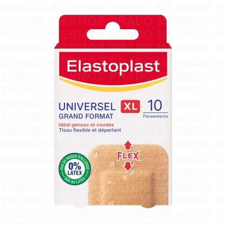 ELASTOPLAST Universel XL-Pansements genoux et coudes x10