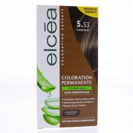 ELCEA Coloration permanente &agrave; l'alo&eacute; vera chocolat 5.53