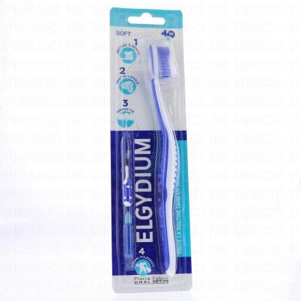 ELGYDIUM Brosse &agrave; dents 4en1 Souple