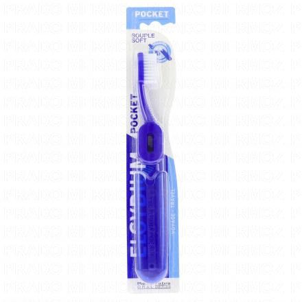 ELGYDIUM Brosse &agrave; dents Voyage Pocket souple