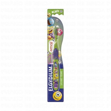 ELGYDIUM Kids - Brosse &agrave; dent 2-6 ans (emoji monster)