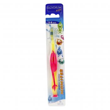 ELGYDIUM Kids brosse &agrave; dents 2-6ans edition limit&eacute;e monster une brosse &agrave; dent elgydium monster sous blister
