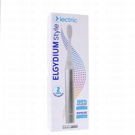 ELGYDIUM Style Electric &ndash; Brosse &agrave; dents &eacute;lectrique (argent)