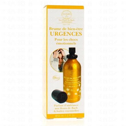 ELIXIRS & CO "Les fleurs de Bach authentiques" Brume de bien-&ecirc;tre Urgences flacon vaporisateur 30 ml