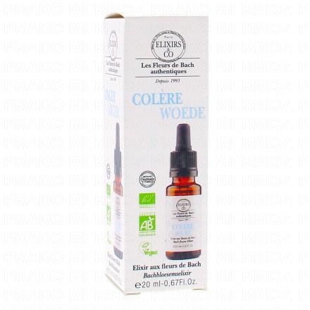 ELIXIRS & CO Les fleurs de bach Col&egrave;re Flacon 20ml