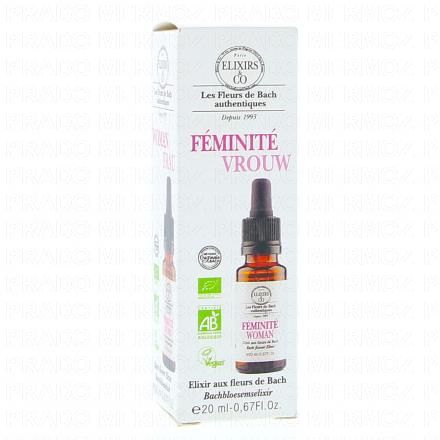 ELIXIRS & CO Les fleurs de bach F&eacute;minit&eacute; Flacon 20ml