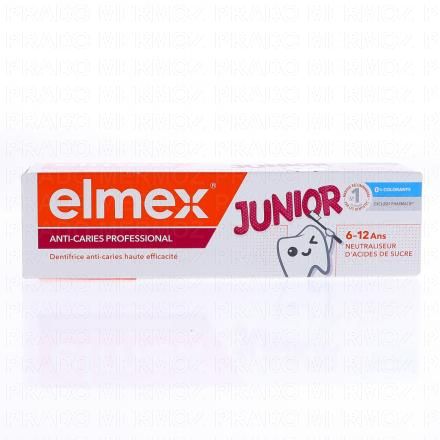 ELMEX Anti-Caries - Dentifrice Junior 6-12 ans (75ml)