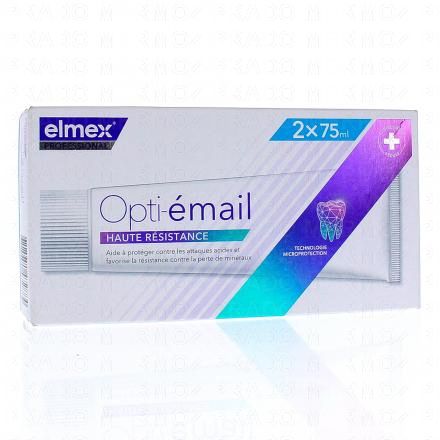 ELMEX Dentifrice Opti-&eacute;mail (lot de 2 tubes de 75ml)