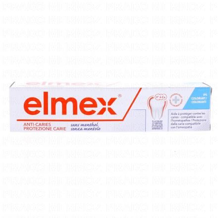 ELMEX Dentifrice compatible hom&eacute;opathie sans menthol tube 75ml