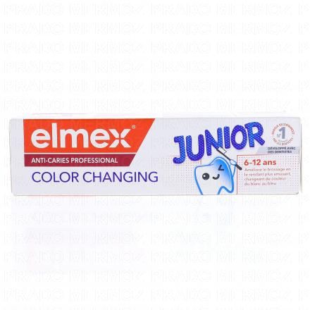 ELMEX Junior - Dentifrice Anti-Caries Color Changing 6-12 ans (75ml)