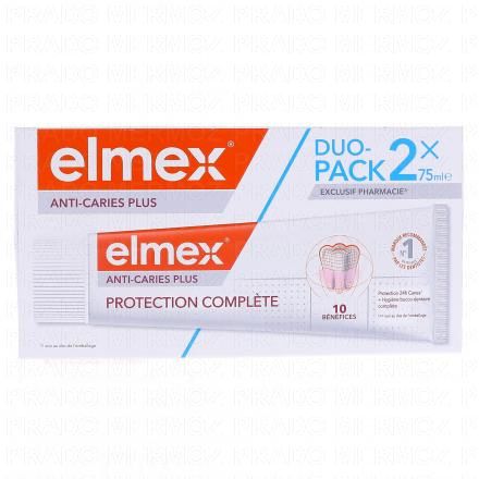 ELMEX Protection compl&egrave;te Anti caries plus - Duo pack 2x75ml