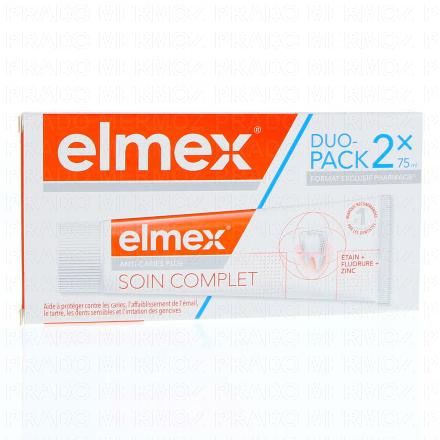 ELMEX Protection compl&egrave;te Anti caries plus- Duo pack 2x75ml