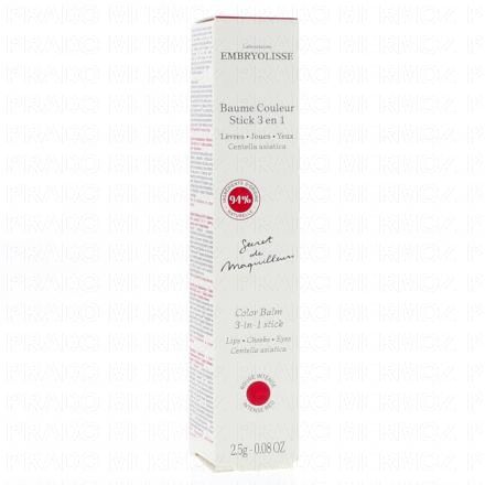 EMBRYOLISSE Baume Couleur Stick 3en1 Rouge intense 2,5g