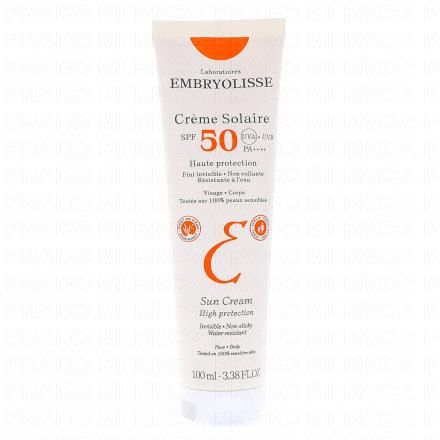 EMBRYOLISSE Cr&egrave;me solaire SPF50 100ml
