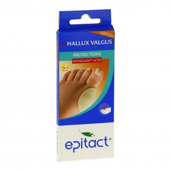 EPITACT Pansements pour hallux valgus &agrave; l'&eacute;pith&eacute;lium activ lot de 2