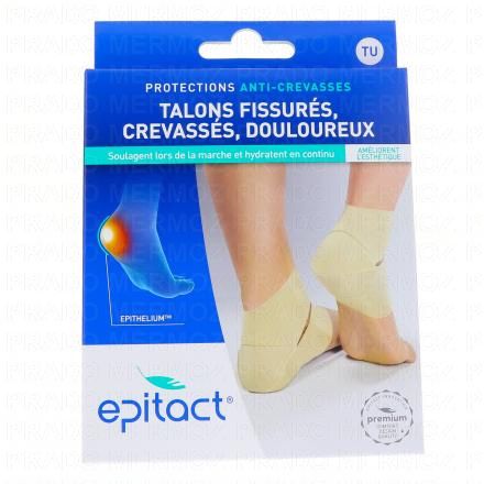 EPITACT Protections anti crevasses talons fissur&eacute;s crevass&eacute;s douloureux lot de 2