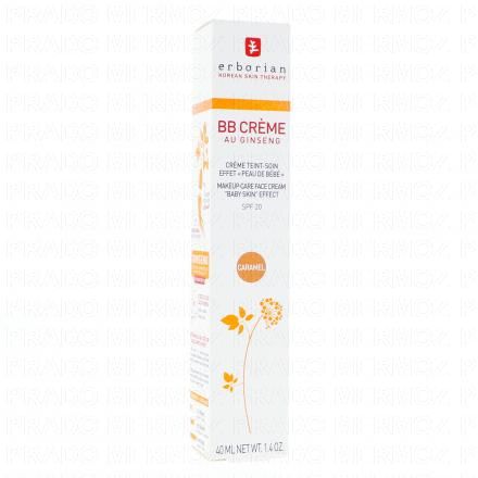ERBORIAN BB Crème Au ginseng SPF20 Caramel (40ml)