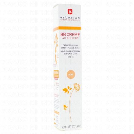 ERBORIAN BB Crème Au ginseng SPF20 Doré (40ml)