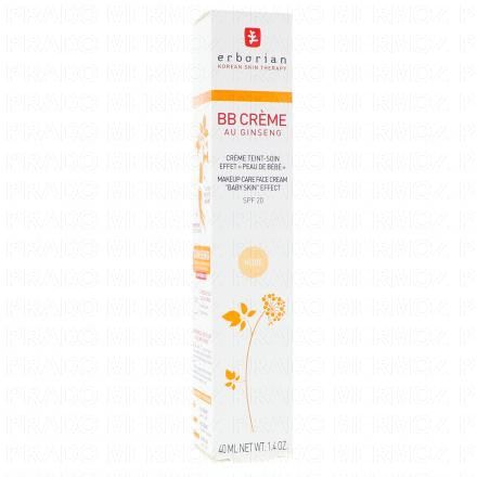 ERBORIAN BB Cr&egrave;me Au ginseng SPF20 Nude (40ml)