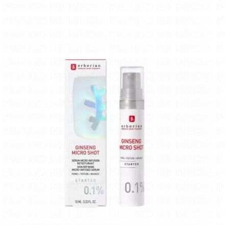 ERBORIAN Sérum Ginseng Micro Shot Starter 0.1% (10ml)