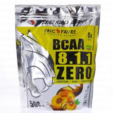 ERIC FAVRE BCAA 8.1.1 Zero 500g Go&ucirc;t : Th&eacute; P&ecirc;che