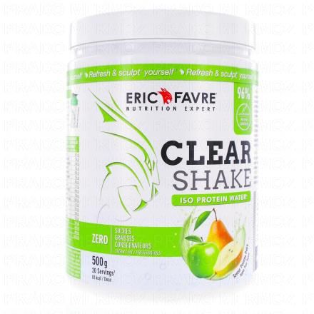 ERIC FAVRE Clear shake Iso prot&eacute;ine water saveur pomme poire 500g