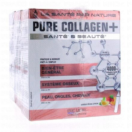 ERIC FAVRE Pure collagen + Saveur p&ecirc;che citron -Lot de 3 x150ml
