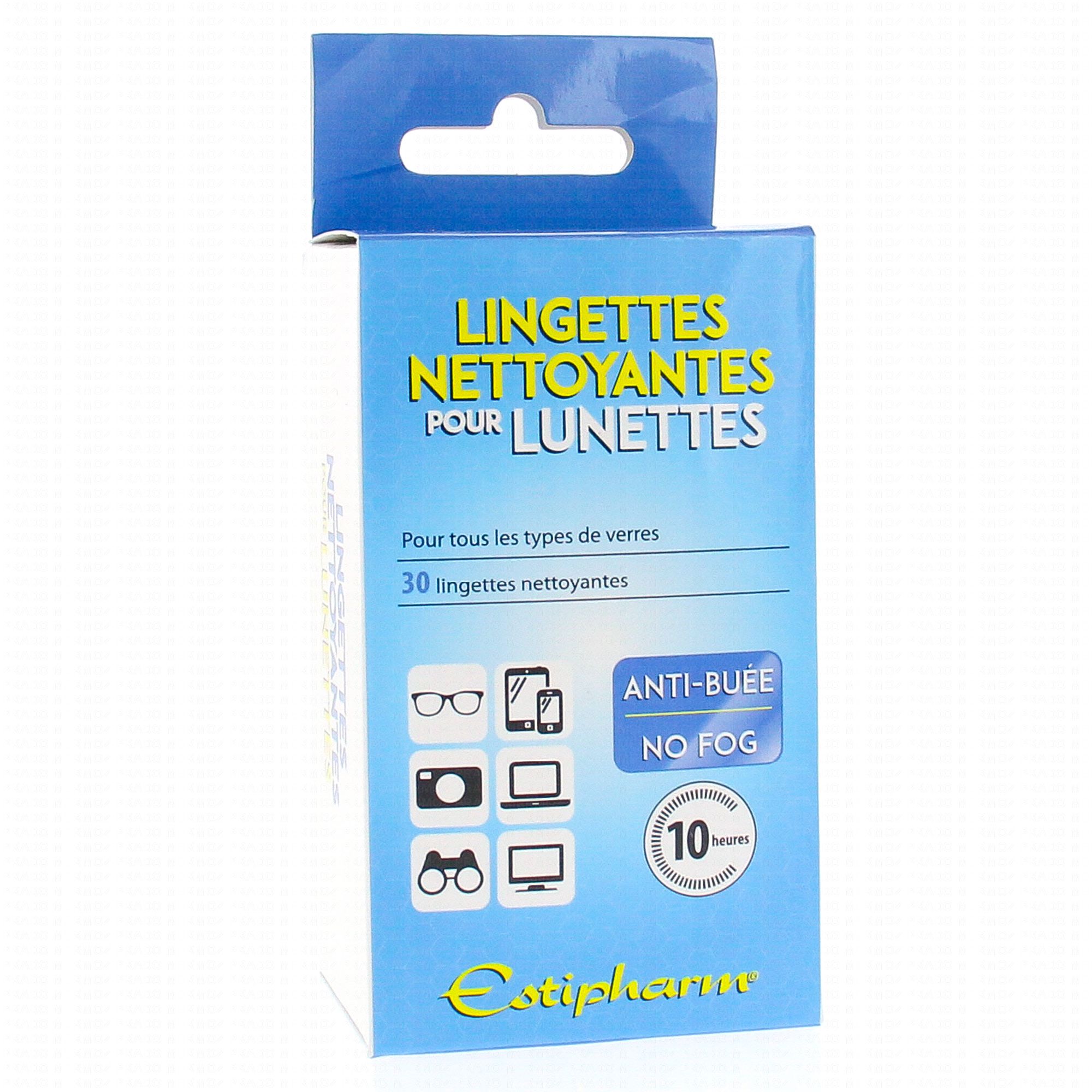 ESTIPHARM Lingettes nettoyantes pour lunettes x30 - Pharmacie Prado Mermoz