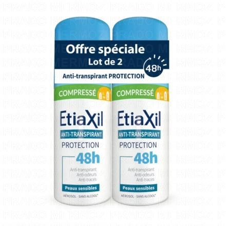 ETIAXIL Anti-Transpirant Protection 48h Lot de 2x100ml