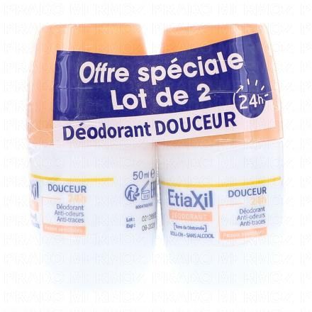 ETIAXIL Déodorant Douceur 24h (lot de 2 x 50ml)