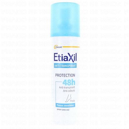 ETIAXIL D&eacute;odorant anti-transpirant 48h pieds 10ml