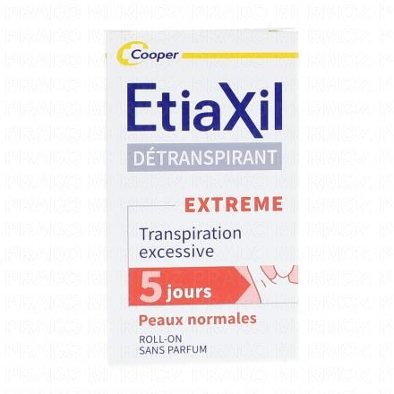 ETIAXIL D&eacute;transpirant Extreme roll-on 15ml (unit&eacute;)