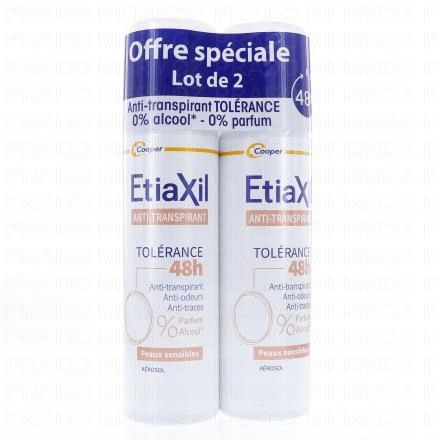 ETIAXIL Tolérance Déodorant Anti-Transpirant 48h 150ml (lot de 2)