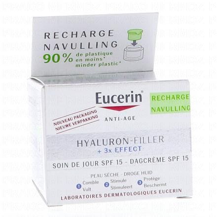 EUCERIN Hyaluron-Filler 3x effect - Soin de jour SPF 15 Peau sèche (recharge 50ml)