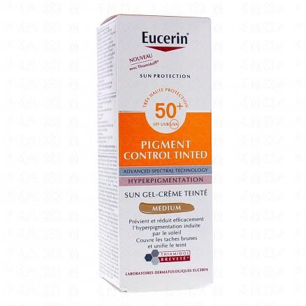EUCERIN Sun Protection - Pigment control tinted - Gel cr&egrave;me teint&eacute;e m&eacute;dium SPF50+ 50ml