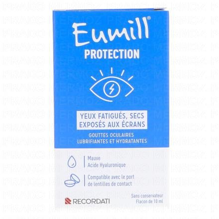 EUMILL Protection Gouttes Occulaires yeux fatigu&eacute;s, secs, expos&eacute;s aux &eacute;crans (10ml)