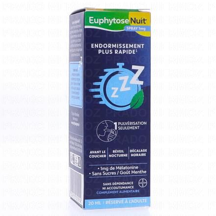 EUPHYTOSE Nuit Endormissement Plus Rapide 1mg Spray 20ml